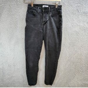Levis From Denizen Women Jeans 27x28 (Fits 25x26) Black Denim Skinny Leg
